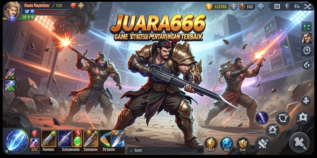 Tampilan gameplay JUARA666 yang memukau dan strategis.