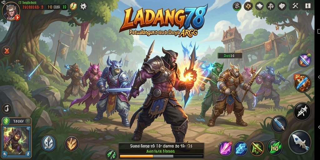 Gameplay seru dengan aksi pertarungan yang menegangkan di LADANG78.