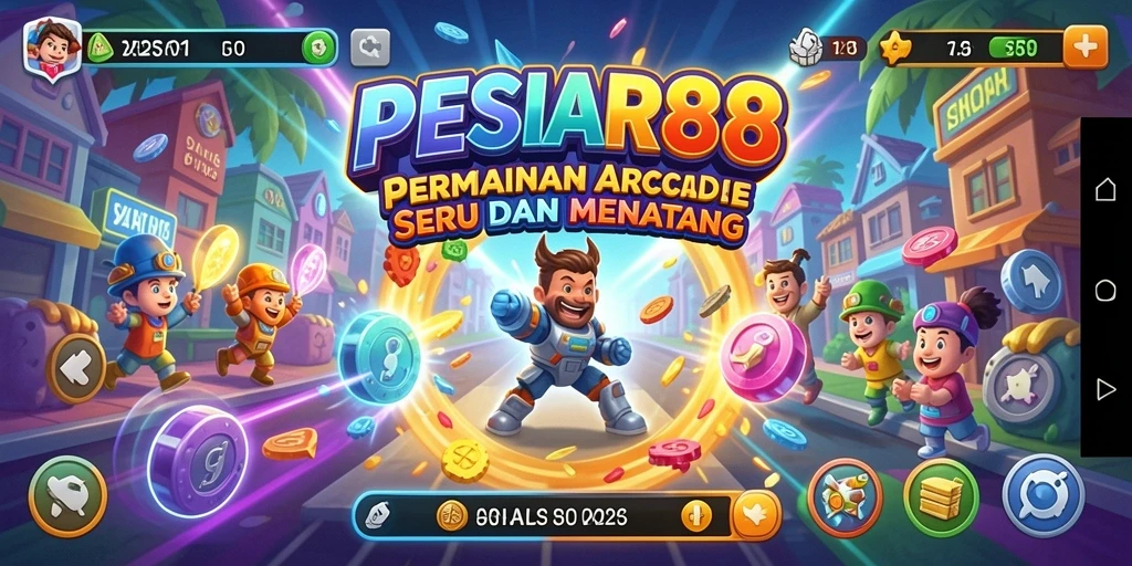 Tampilan gameplay PESIAR88 yang penuh warna dan seru.